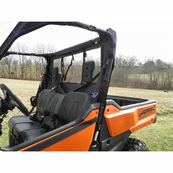 3 Star Black Zippered Rear Soft Panel - Honda Pioneer 1000 - alt image 2