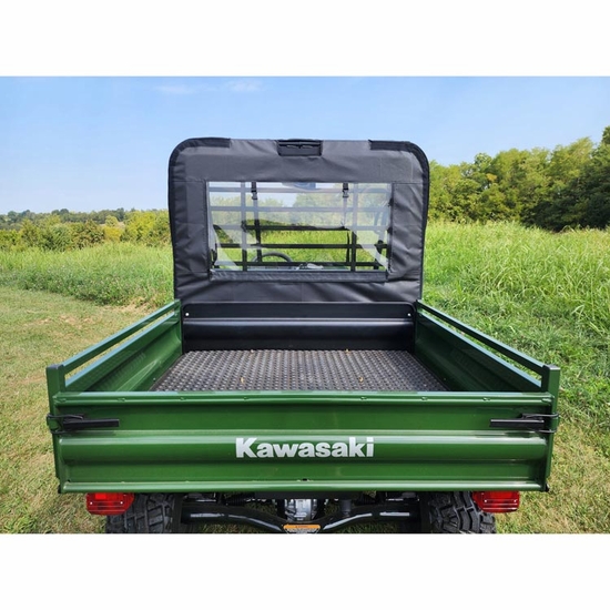 3 Star Black Zippered Rear Soft Panel - Kawasaki Mule 4000, 4010