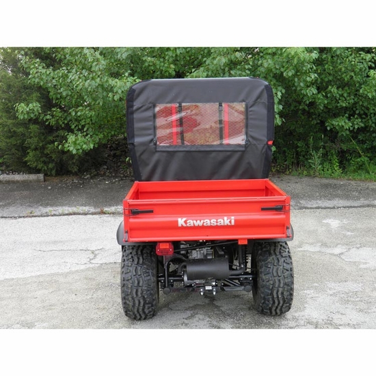 3 Star Black Zippered Rear Soft Panel - Kawasaki Mule 600, 610