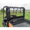 3 Star Black Zippered Rear Soft Panel - Kubota RTV 400, 500, 520