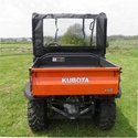 3 Star Black Zippered Rear Soft Panel - Kubota RTV 400, 500, 520