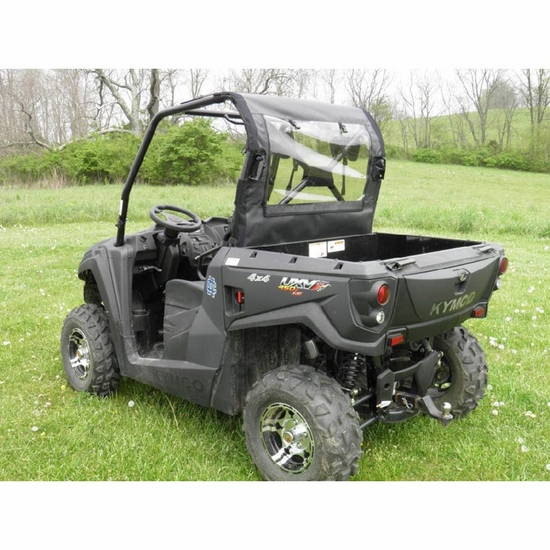 3 Star Black Zippered Rear Soft Panel - Kymco UXV 450