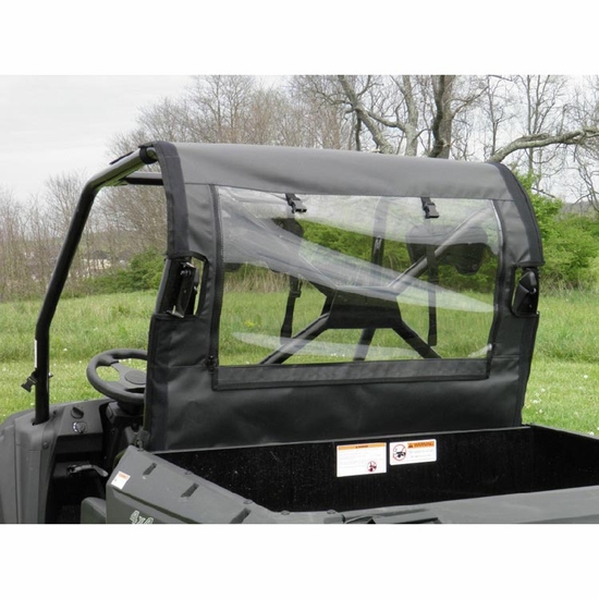 3 Star Black Zippered Rear Soft Panel - Kymco UXV 450 - alt image 1