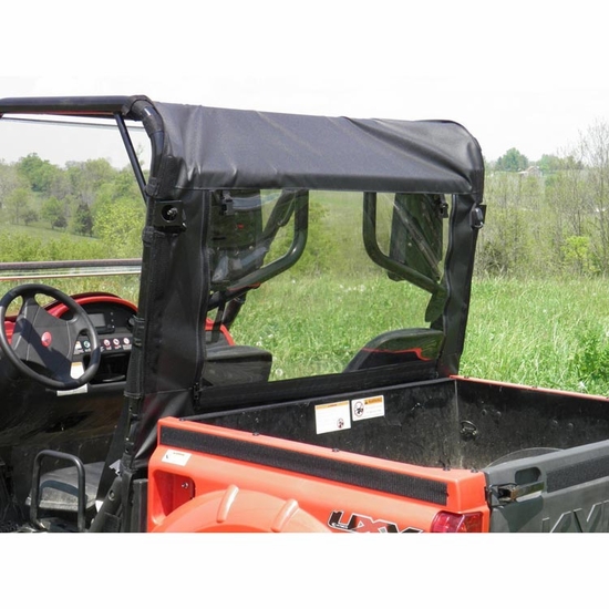 3 Star Black Zippered Rear Soft Panel - Kymco UXV 500