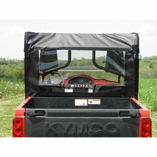 3 Star Black Zippered Rear Soft Panel - Kymco UXV 500 - alt image 0