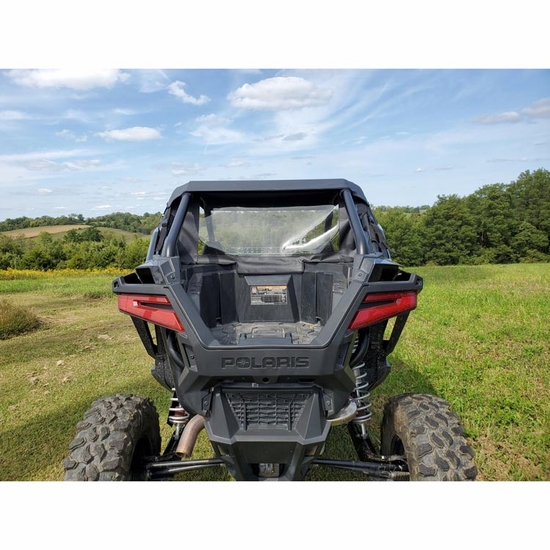 3 Star Black Zippered Rear Soft Panel - Polaris RZR PRO XP, Turbo R - alt image 1