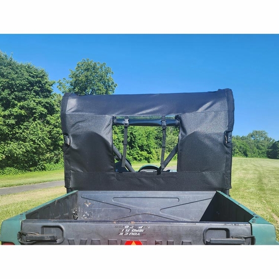 3 Star Black Zippered Rear Soft Panel - Yamaha Rhino