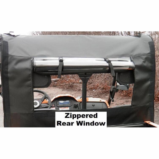 3 Star Black Zippered Rear Soft Panel - Yamaha Rhino - alt image 0
