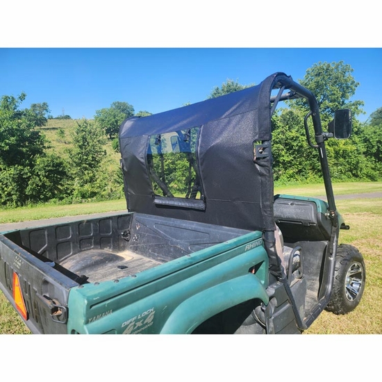 3 Star Black Zippered Rear Soft Panel - Yamaha Rhino - alt image 3
