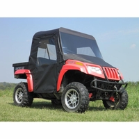 3 Star Black Zippered Soft Full Doors - 2006-11 Arctic Cat Prowler w/ Square Bars