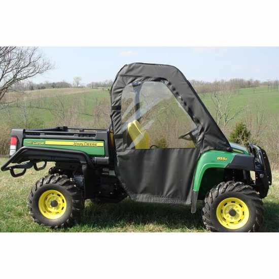 3 Star Black Zippered Soft Full Doors - 2010-14 John Deere Gator HPX, XUV 620, 625, 825, 850, 850