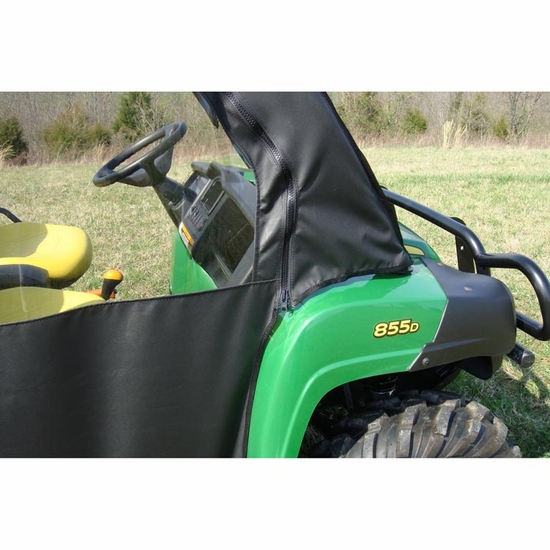 3 Star Black Zippered Soft Full Doors - 2010-14 John Deere Gator HPX, XUV 620, 625, 825, 850, 850 - alt image 0