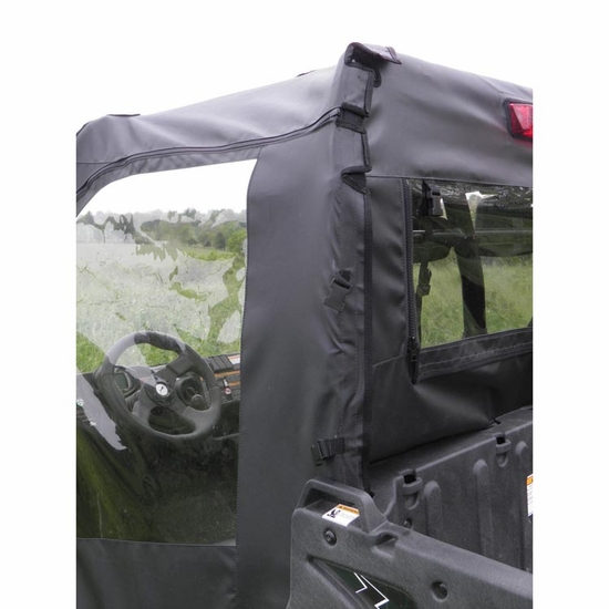 3 Star Black Zippered Soft Full Doors - 2010-15 Arctic Cat Prowler 700 HDX (round roll bar) - alt image 2