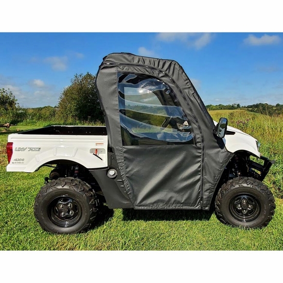 3 Star Black Zippered Soft Full Doors - 2014-17 Kymco UXV 700