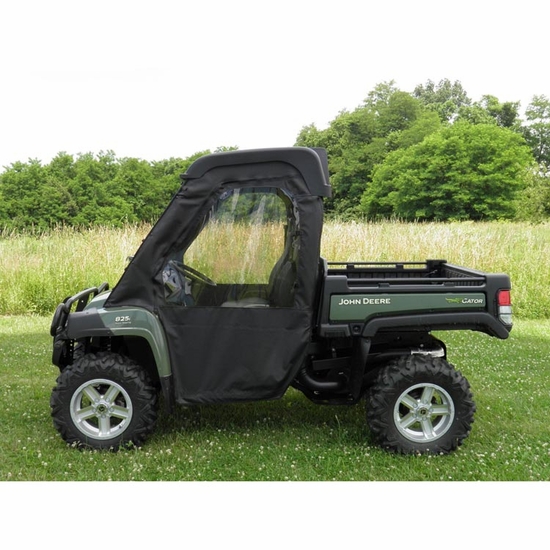 3 Star Black Zippered Soft Full Doors - 2015-23 John Deere Gator HPX, XUV 625i, 825, 855