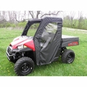 3 Star Black Zippered Soft Full Doors - 2015-24 Mid Size Polaris Ranger 500, 570, ETX, EV