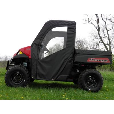 Mid Size Polaris Ranger ETX Black 3 Star Zippered Full Door Set