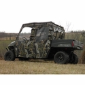 3 Star Black Zippered Soft Full Doors - 2016-24 Full Size Polaris Ranger Crew w/ Round Roll Cage