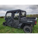 3 Star Black Zippered Soft Full Doors - Can Am Defender Max