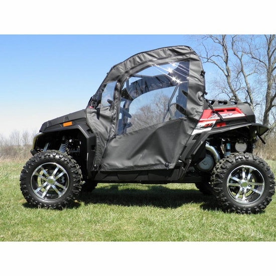 3 Star Black Zippered Soft Full Doors - CF Moto ZForce 500, 800, 800EX, 1000