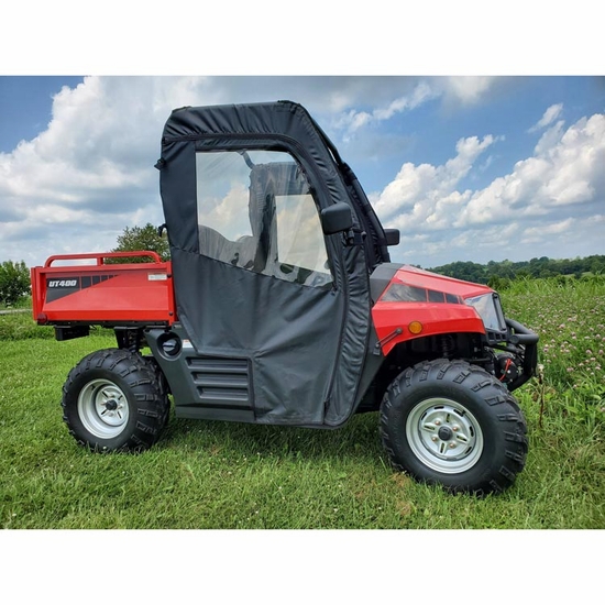 3 Star Black Zippered Soft Full Doors - Hisun HS 400, Coleman Outfitter 400