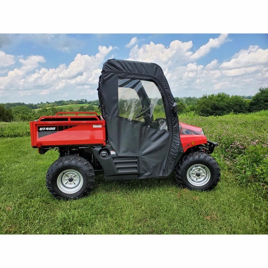 3 Star Black Zippered Soft Full Doors - Hisun HS 400, Coleman Outfitter 400 - alt image 1