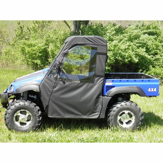 3 Star Black Zippered Soft Full Doors - Hisun HS 500, HS 700