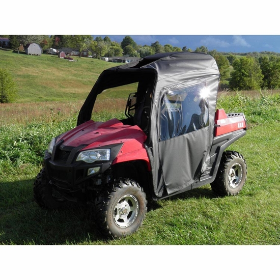 3 Star Black Zippered Soft Full Doors - Hisun HS 800, Strike 550, Massimo MSU 800 - alt image 0