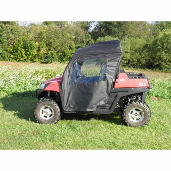 3 Star Black Zippered Soft Full Doors - Hisun HS 800, Strike 550, Massimo MSU 800