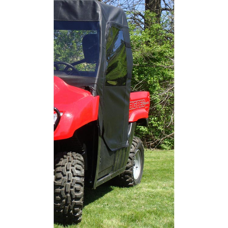 Honda Big Red 700 Onyx Black 3 Star Zippered Soft Full Door Set