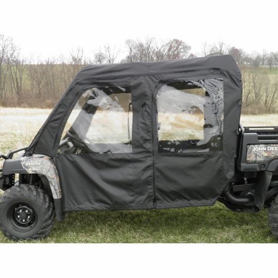 3 Star Black Zippered Soft Full Doors - John Deere Gator XUV 550 S4, 560 S4, 590 S4