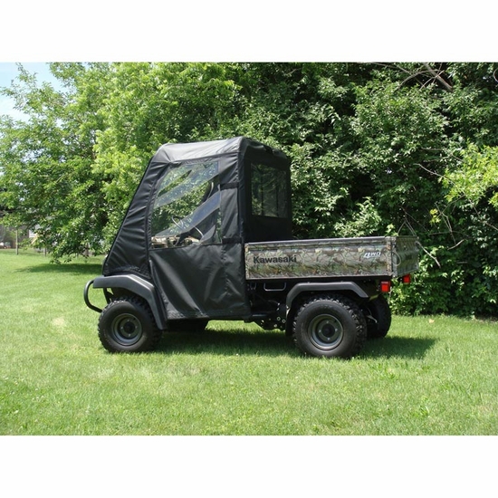 3 Star Black Zippered Soft Full Doors - Kawasaki Mule 3000, 3010