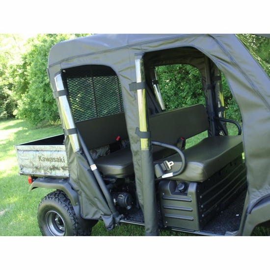 3 Star Black Zippered Soft Full Doors - Kawasaki Mule 3010 Trans - alt image 0