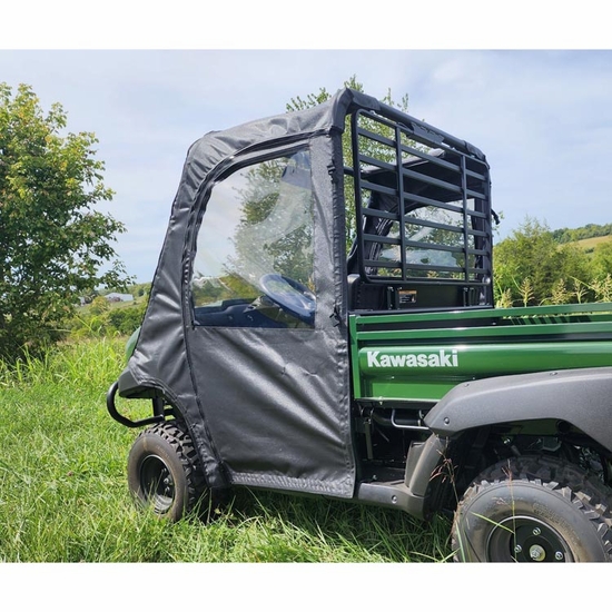3 Star Black Zippered Soft Full Doors - Kawasaki Mule 4000, 4010 - alt image 0