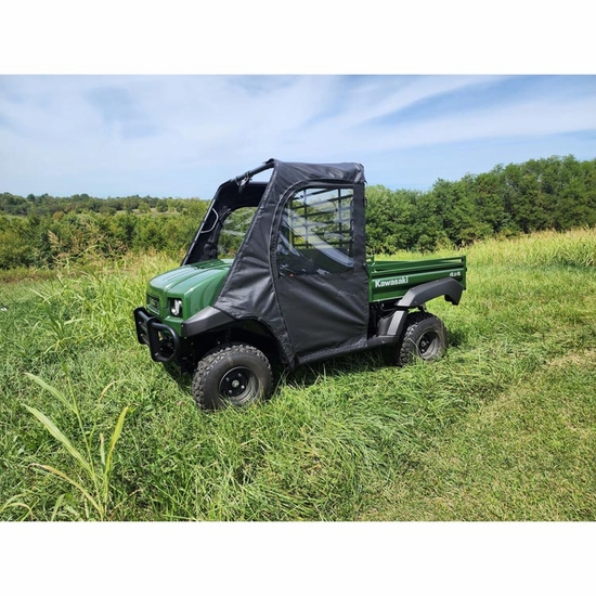 3 Star Black Zippered Soft Full Doors - Kawasaki Mule 4000, 4010 - alt image 3