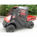 3 Star Black Zippered Soft Full Doors - Kawasaki Mule 600, 610