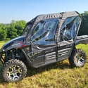 3 Star Black Zippered Soft Upper Doors - Kawasaki Teryx4
