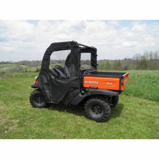 3 Star Black Zippered Soft Full Doors - Kubota RTV 400, 500 - alt image 2