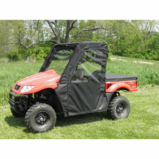 3 Star Black Zippered Soft Full Doors - Kymco UXV 500