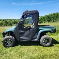 3 Star Black Zippered Soft Full Doors - Yamaha Rhino