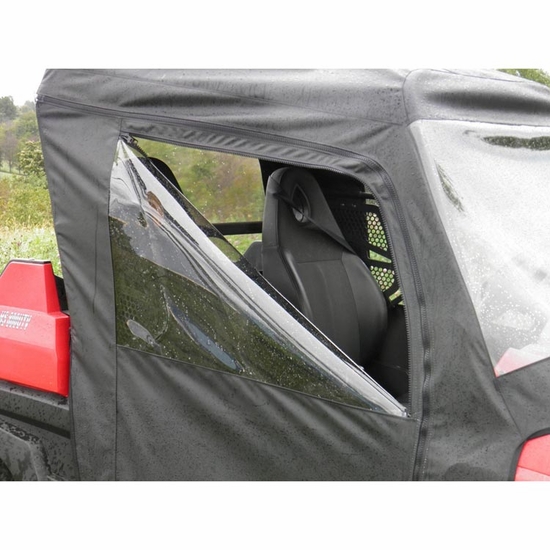 3 Star Black Zippered Soft Full Doors - Yamaha Viking 700 - alt image 1