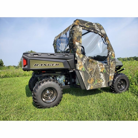 3 Star Camo Full Doors and Rear Window w/ Zippers - 2009-14 Full Size Polaris Ranger XP 700, XP 800 - alt image 0