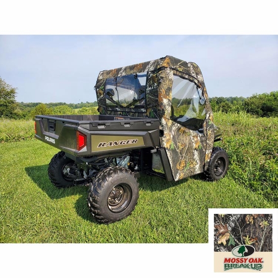 3 Star Camo Full Doors and Rear Window w/ Zippers - 2009-14 Full Size Polaris Ranger XP 700, XP 800