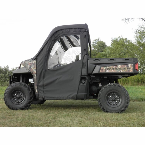 3 Star Camo Full Doors and Rear Window w/ Zippers - 2013-25 Full Size Polaris Ranger w/ Pro-Fit Cage - alt image 2