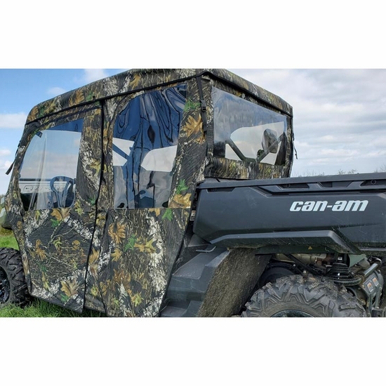 3 Star Camo Full Doors and Rear Window w/ Zippers - Can Am Defender Max - alt image 2