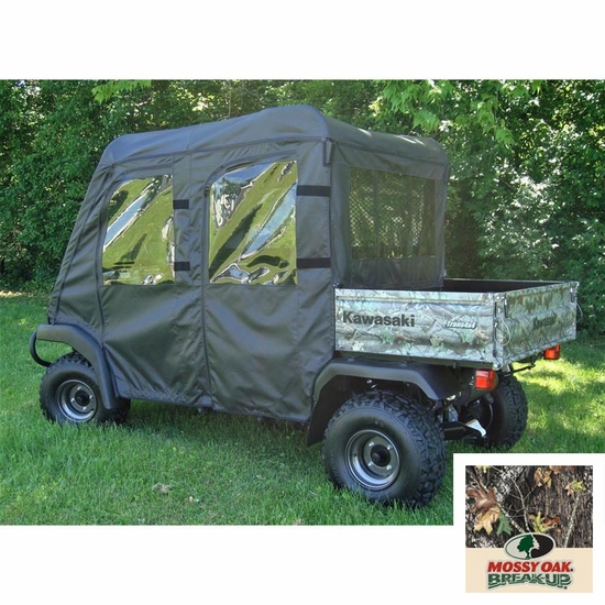 3 Star Camo Full Doors and Rear Window w/ Zippers - Kawasaki Mule 4000 Trans, 4010 Trans