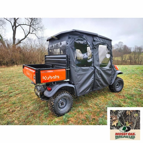 3 Star Camo Full Doors w/ Zippers and Rear Window - Kubota RTV X1140