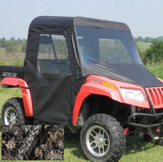 3 Star Camo Full Soft Cab Enclosure w/ Zippered Doors - 2008-12 Arctic Cat Prowler w/ Square Bars