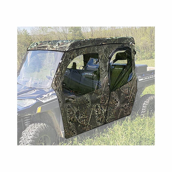 3 Star Camo Soft Doors and Rear Window w/ Zippers, Top - 2019-25 Polaris Ranger Crew 1000, XP 1000