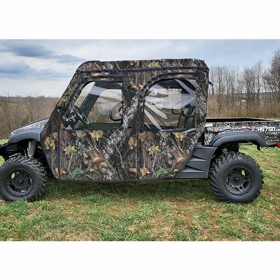 3 Star Camo Soft Full Doors and Rear Window w/ Zippers - Hisun HS 750 Crew